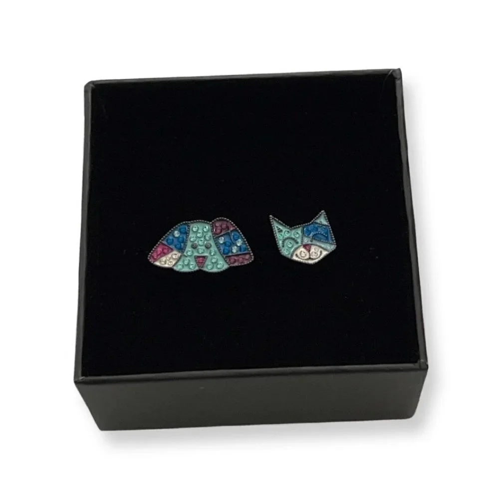 Romero Britto DOG & CAT CUFFLINK